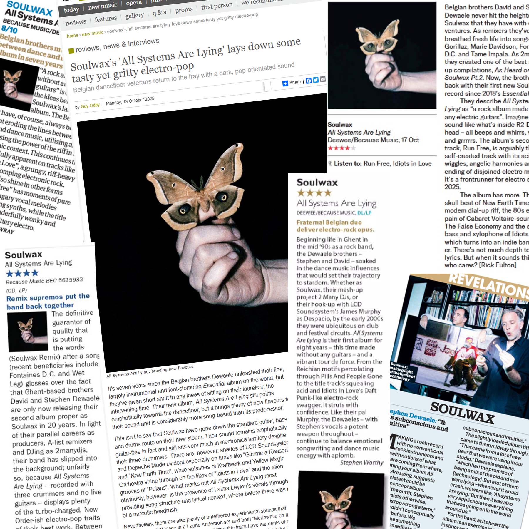 News: Soulwax ‘All Systems Are Lying’ reviews